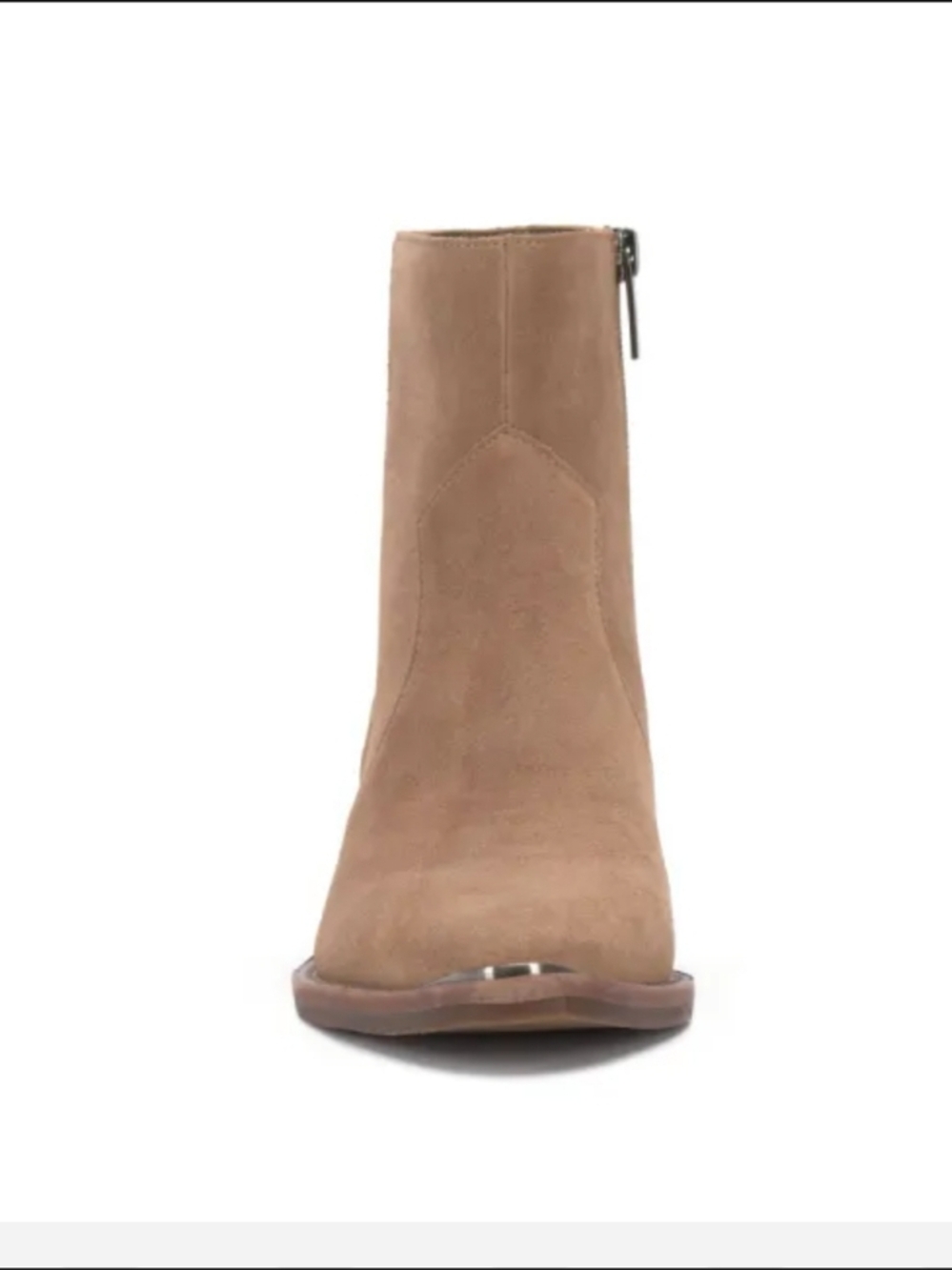 Vince Camute Payton Women Geniun Suede Ankle Boot in Taupe Western Size8M - Picture 3 of 14